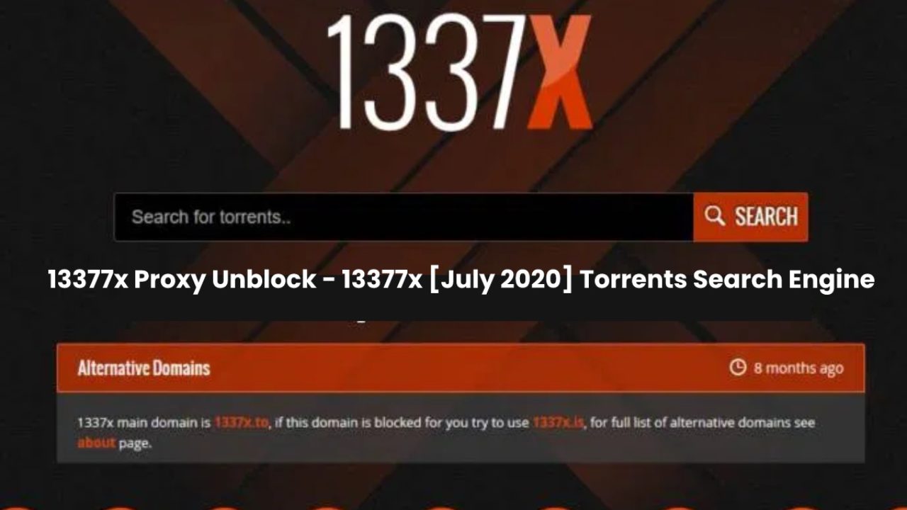 13377x Proxy Unblock 13377x July 2020 Torrents Search Engine
