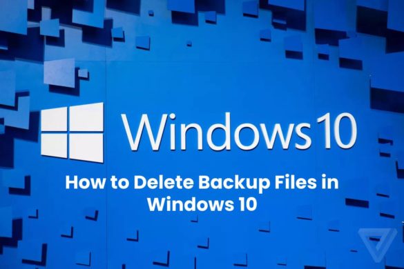 how to delete backup files in windows 10