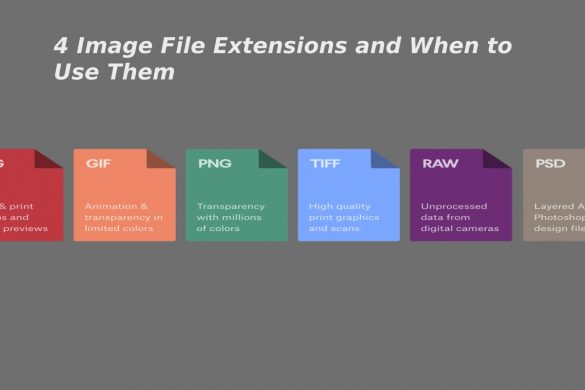 4 Image File Extensions and When to Use Them