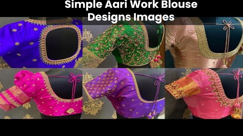 Simple Aari Work Blouse Designs Images