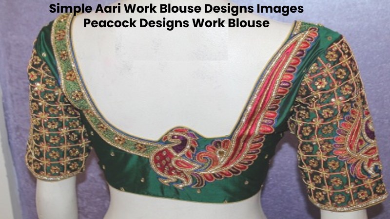 Simple Aari Work Blouse Designs Images - Peacock Designs Work Blouse
