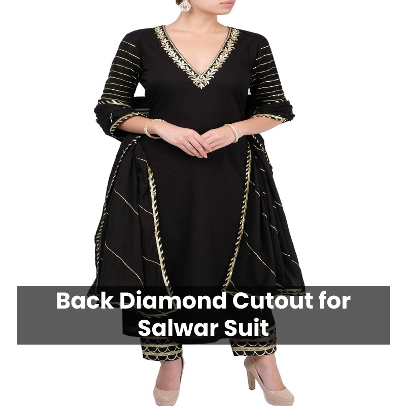 Back Diamond Cutout for Salwar Suit